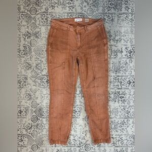 Anthropologie Wanderer Rustic Orange Pants